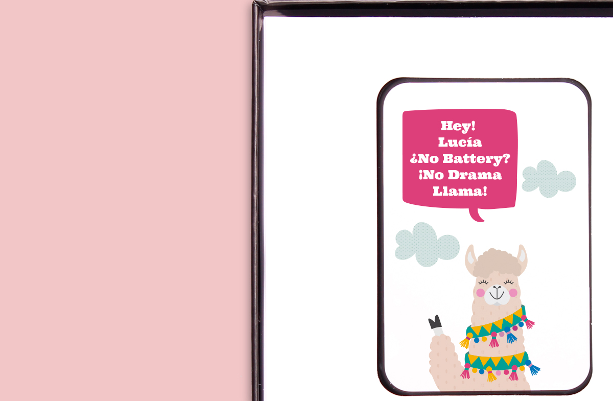 Batería portátil personalizada para chicas