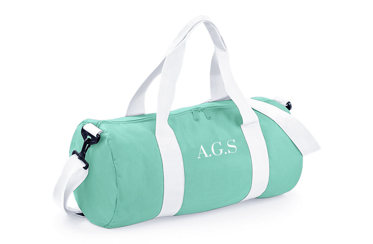 Bolsa de deporte personalizada con inicial