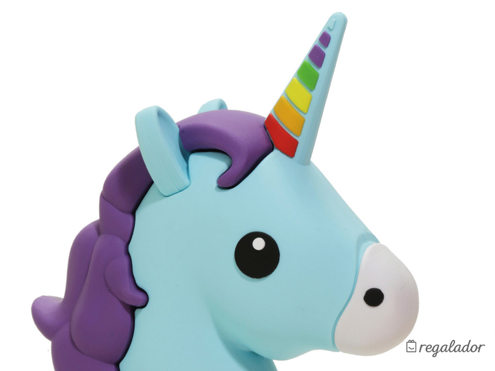 Batería portátil con forma de unicornio