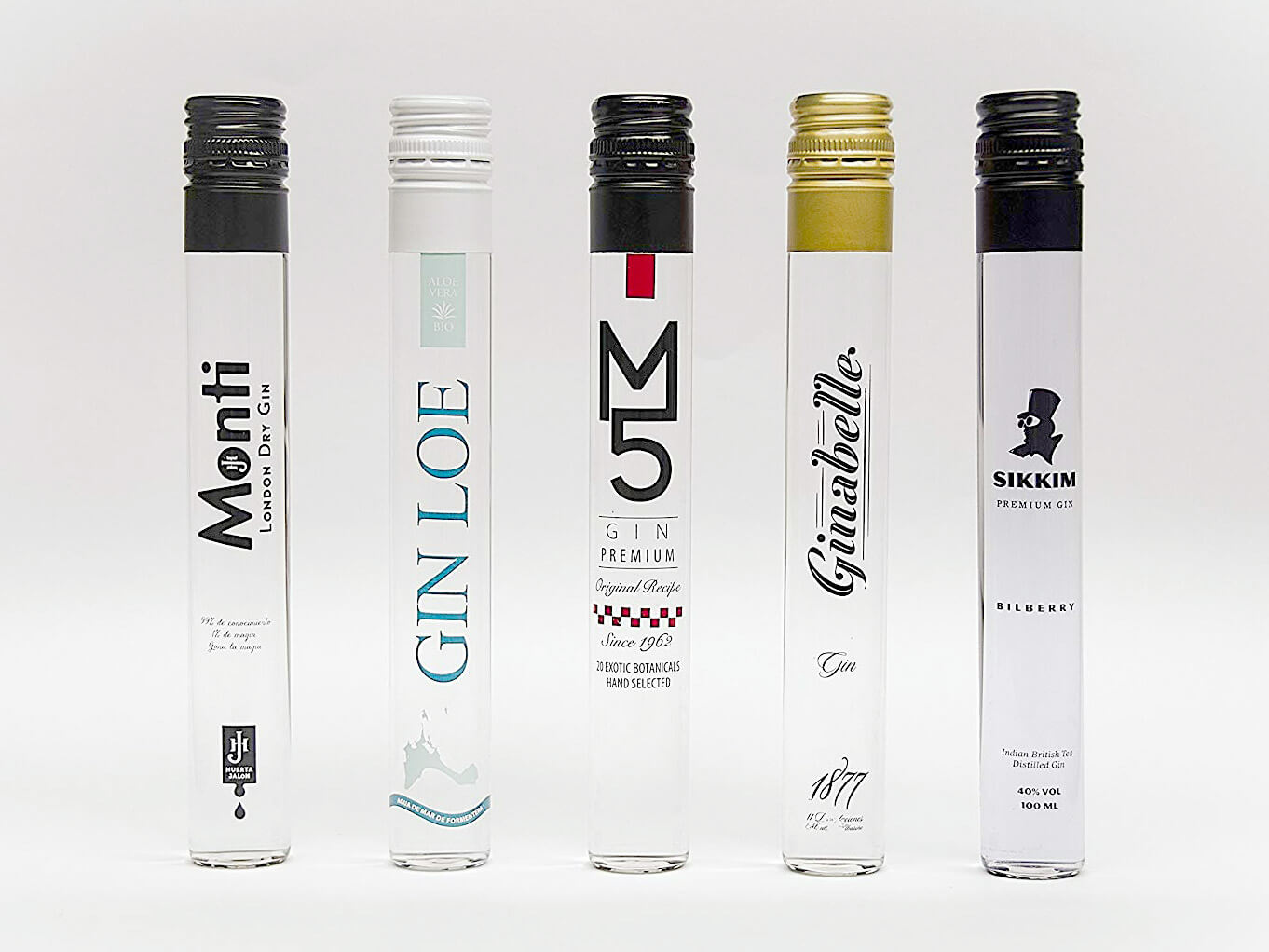 Estuche de cata de Ginebras Premium Nacionales