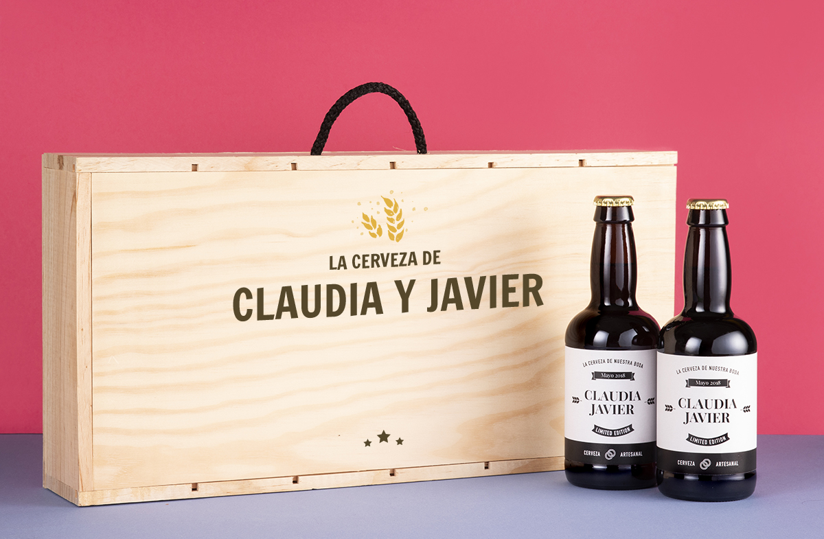 Pack de cervezas personalizables para parejas