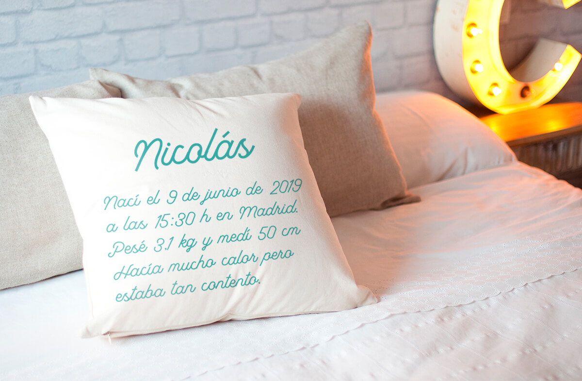 Cojín personalizado para niños