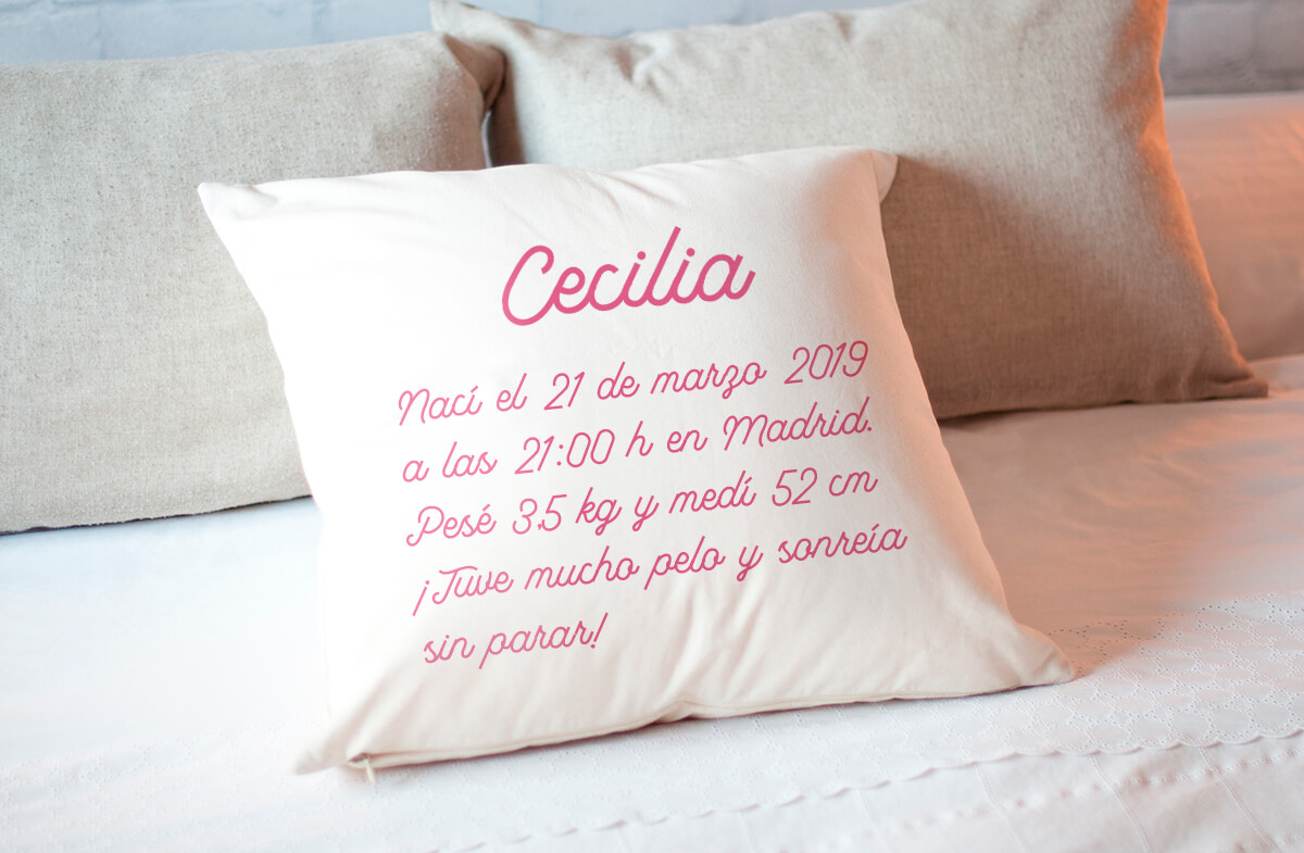 Cojín personalizado para niños