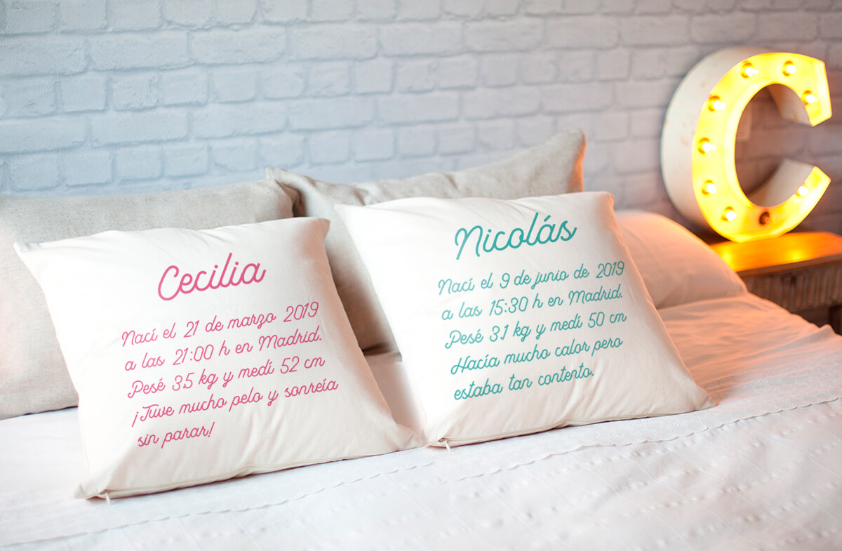 Cojín personalizado para niños