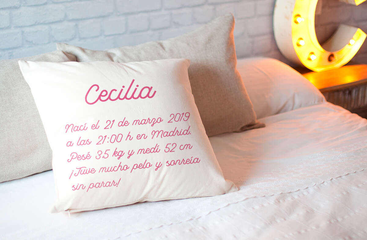 Cojín personalizado para niños
