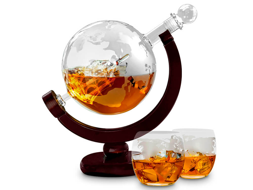 Set para licor con forma de globo terráqueo | Regalador.com