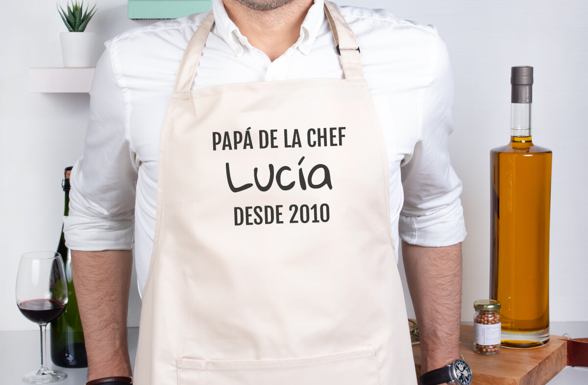 Los delantales personalizados para chef y mini-chef
