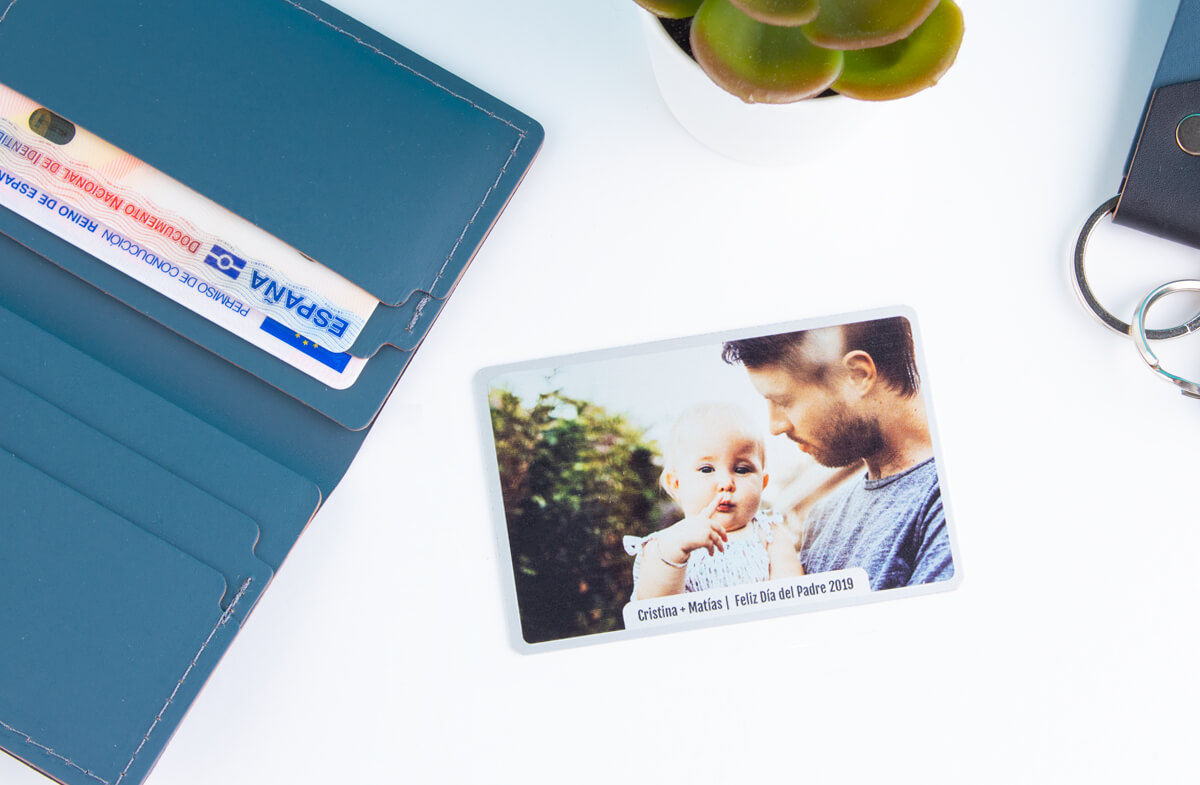 Foto impresa en tarjeta de aluminio