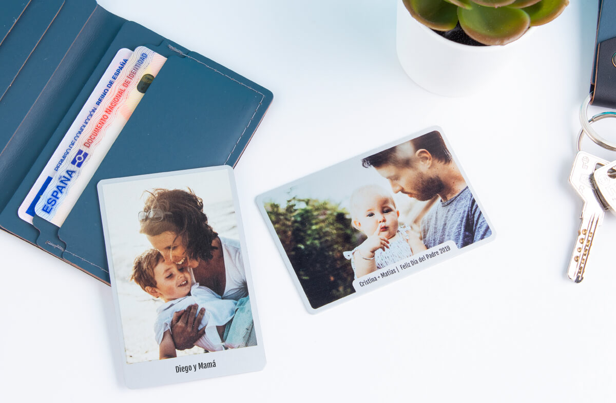 Foto impresa en tarjeta de aluminio