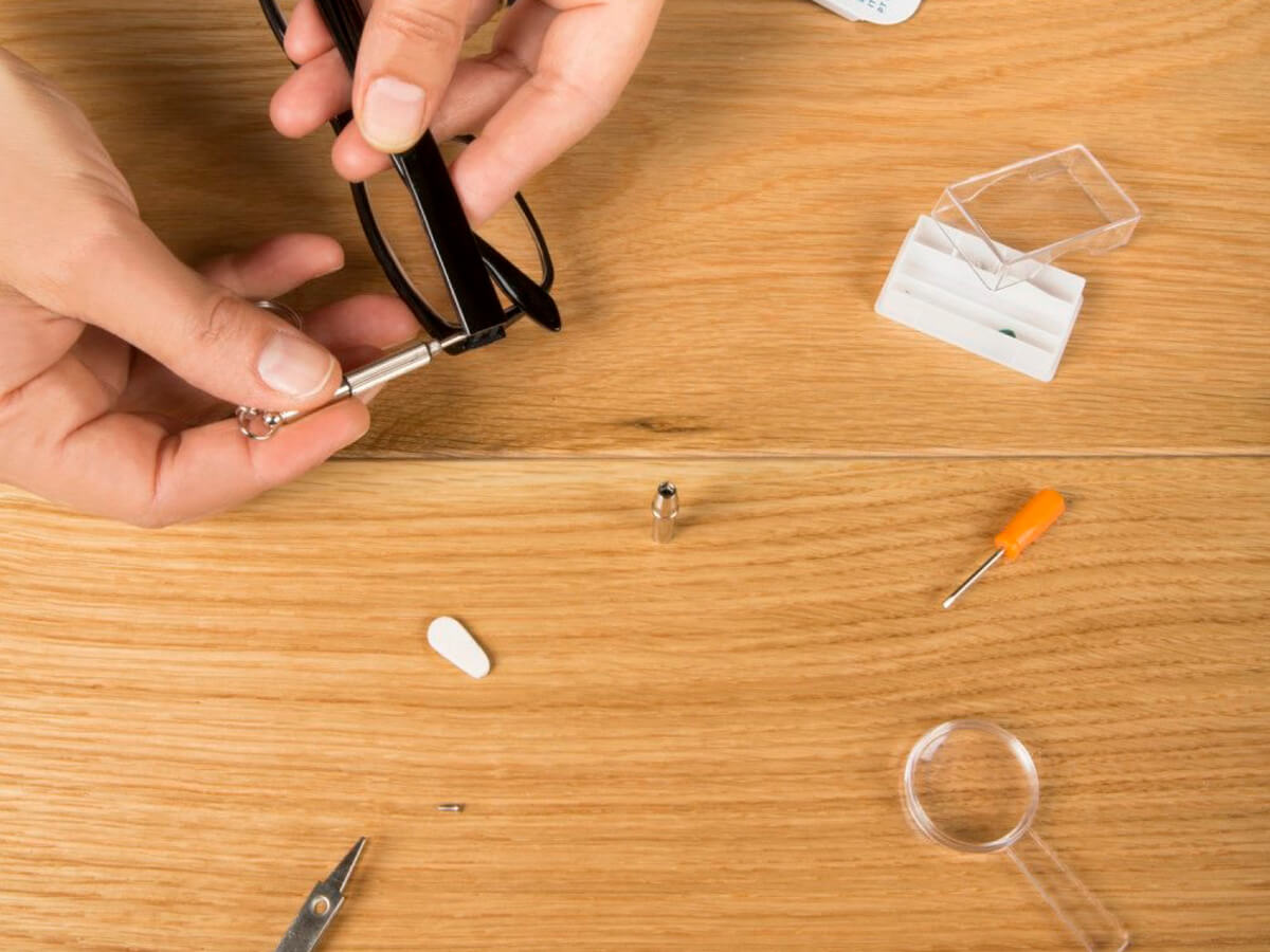 Kit para reparar gafas