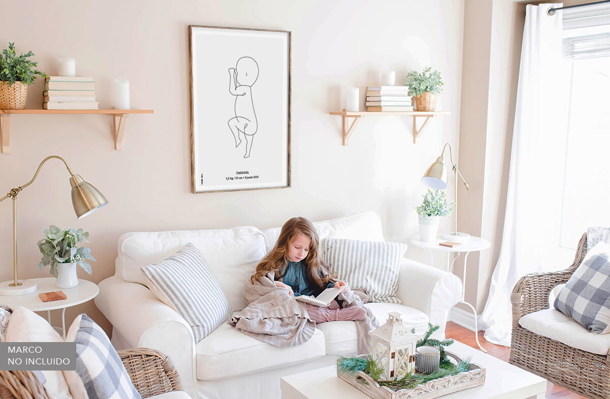 Lámina personalizada de tu bebé a tamaño real