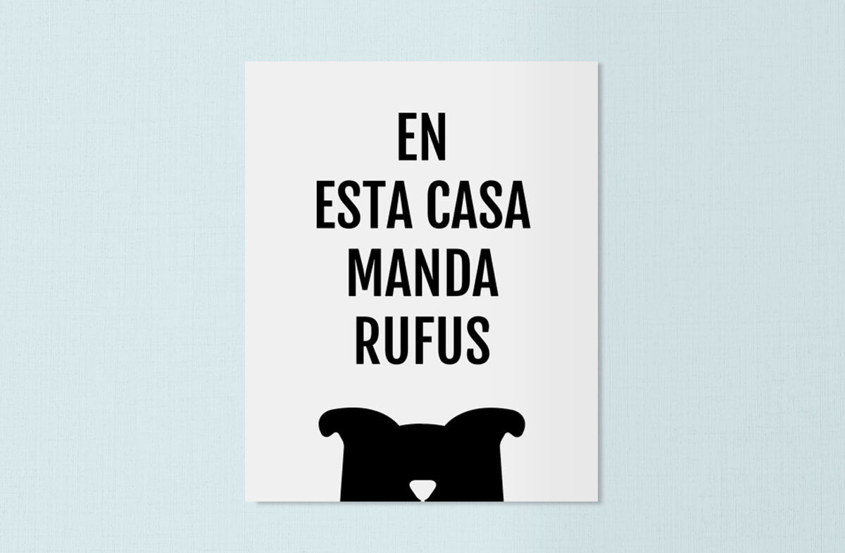 Lámina personalizada mascotas