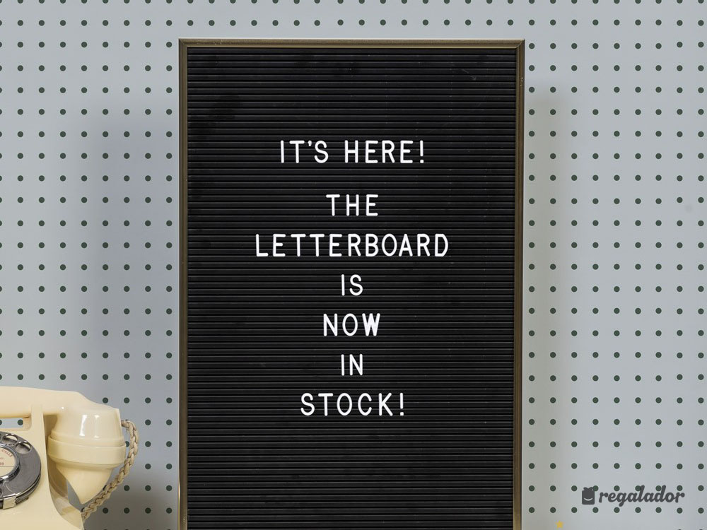 Tablero de letras para dejar mensajes