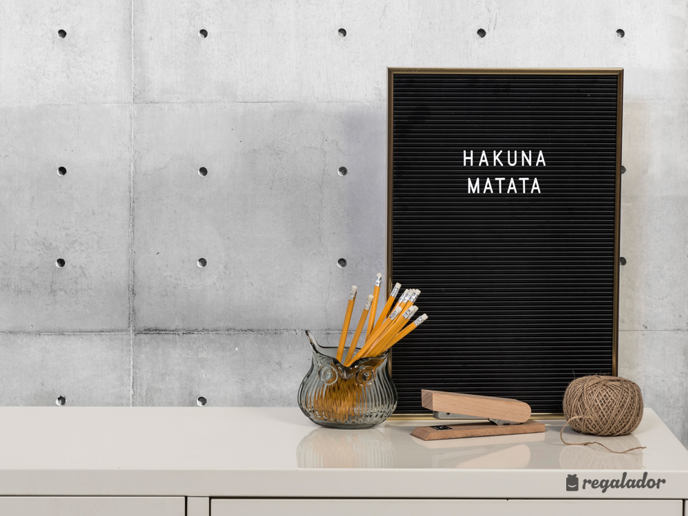 Tablero de letras para dejar mensajes