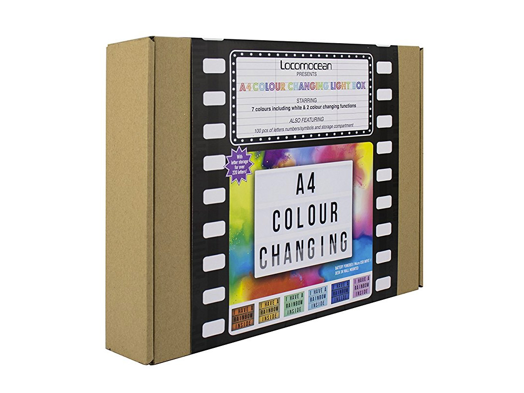 Caja de luz para decorar con mensajes