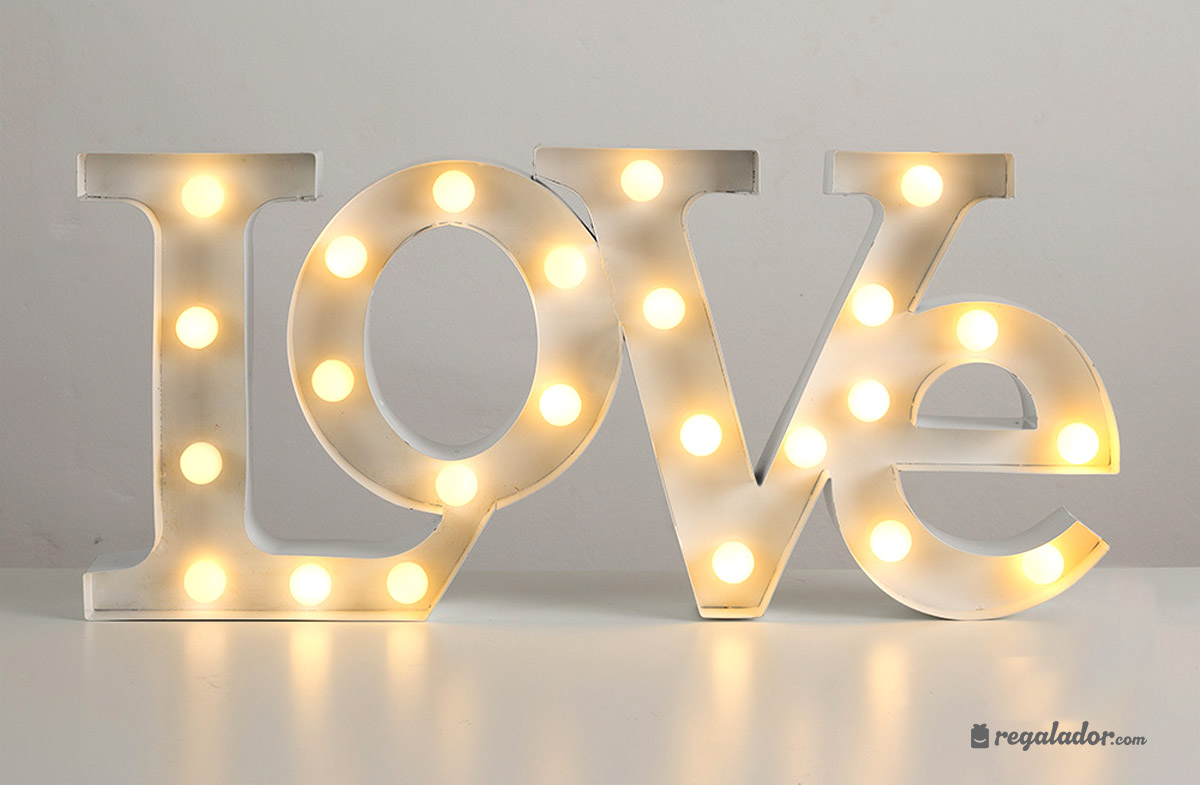 Regalador Letras Love Con Luces Led Envío Gratis Desde 25€ 9304