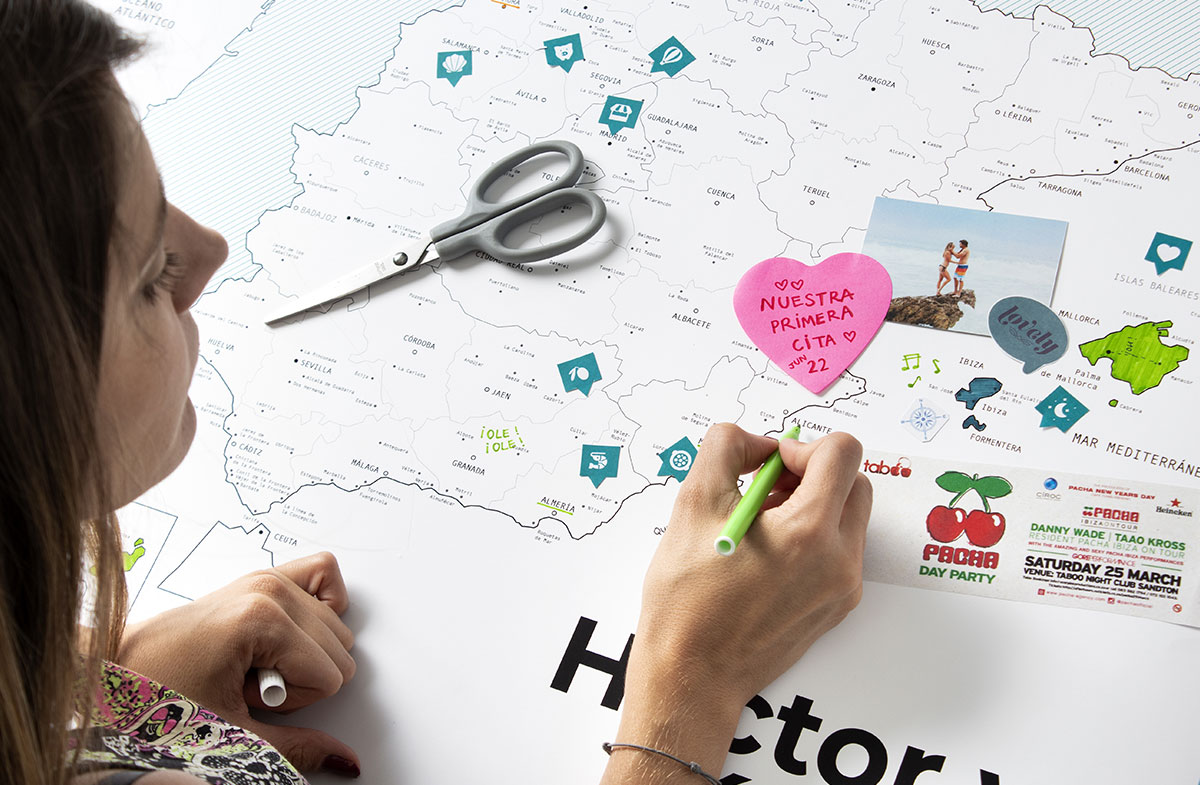 Mapa de España personalizado