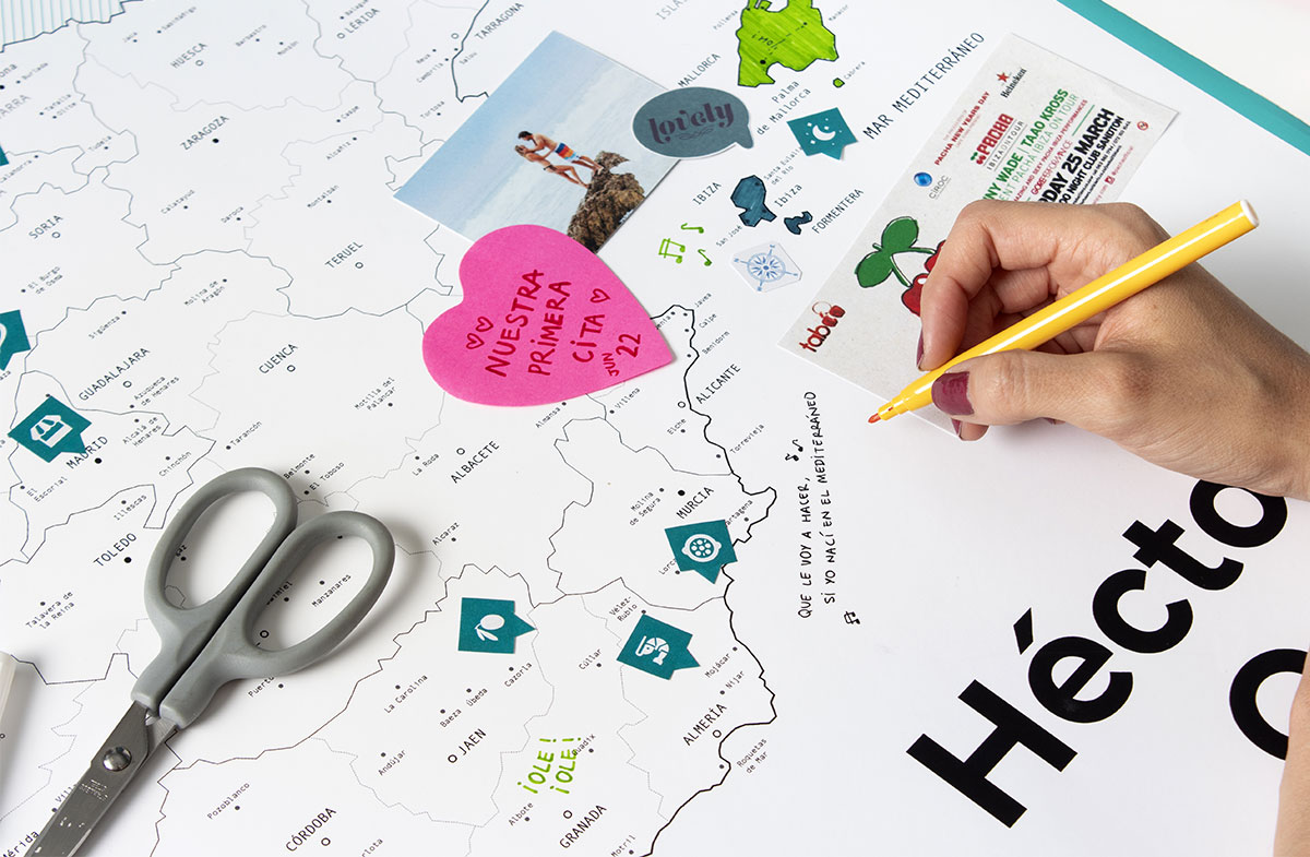 Mapa de España personalizado