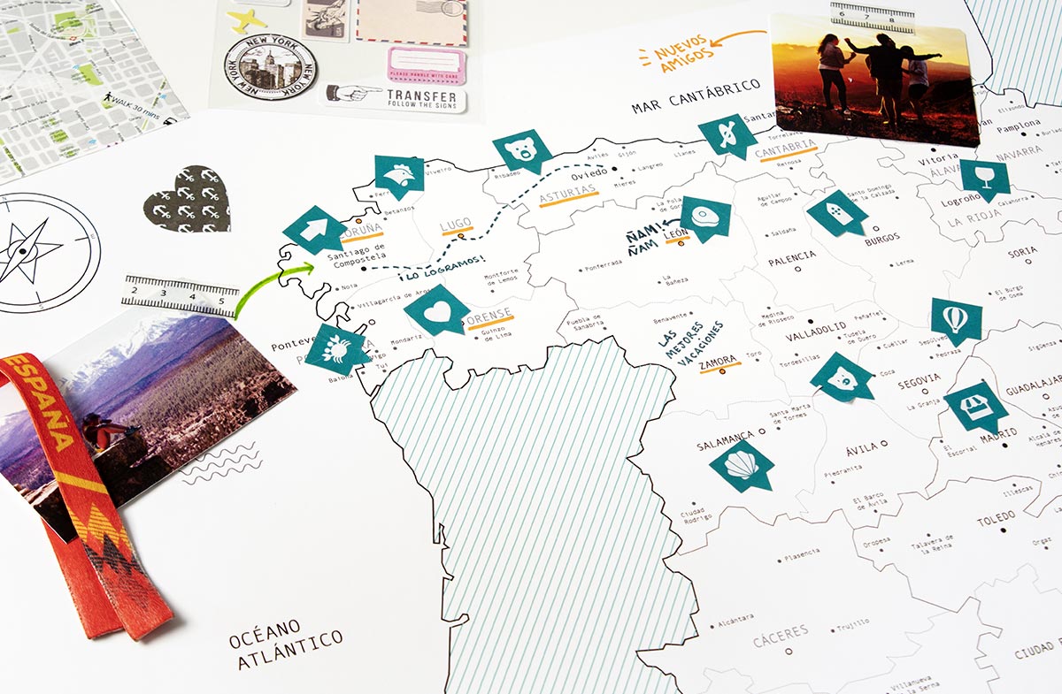 Mapa de España personalizado