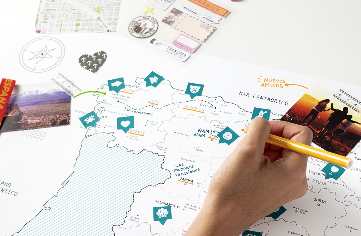 Mapa de España personalizado