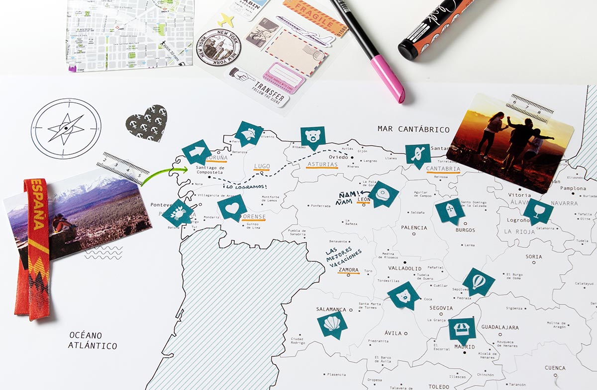 Mapa de España personalizado