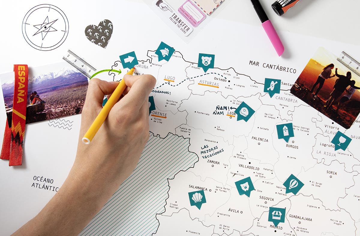 Mapa de España personalizado