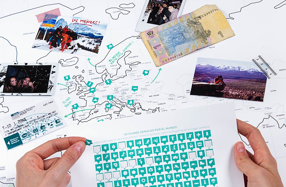 Mapa del mundo personalizado