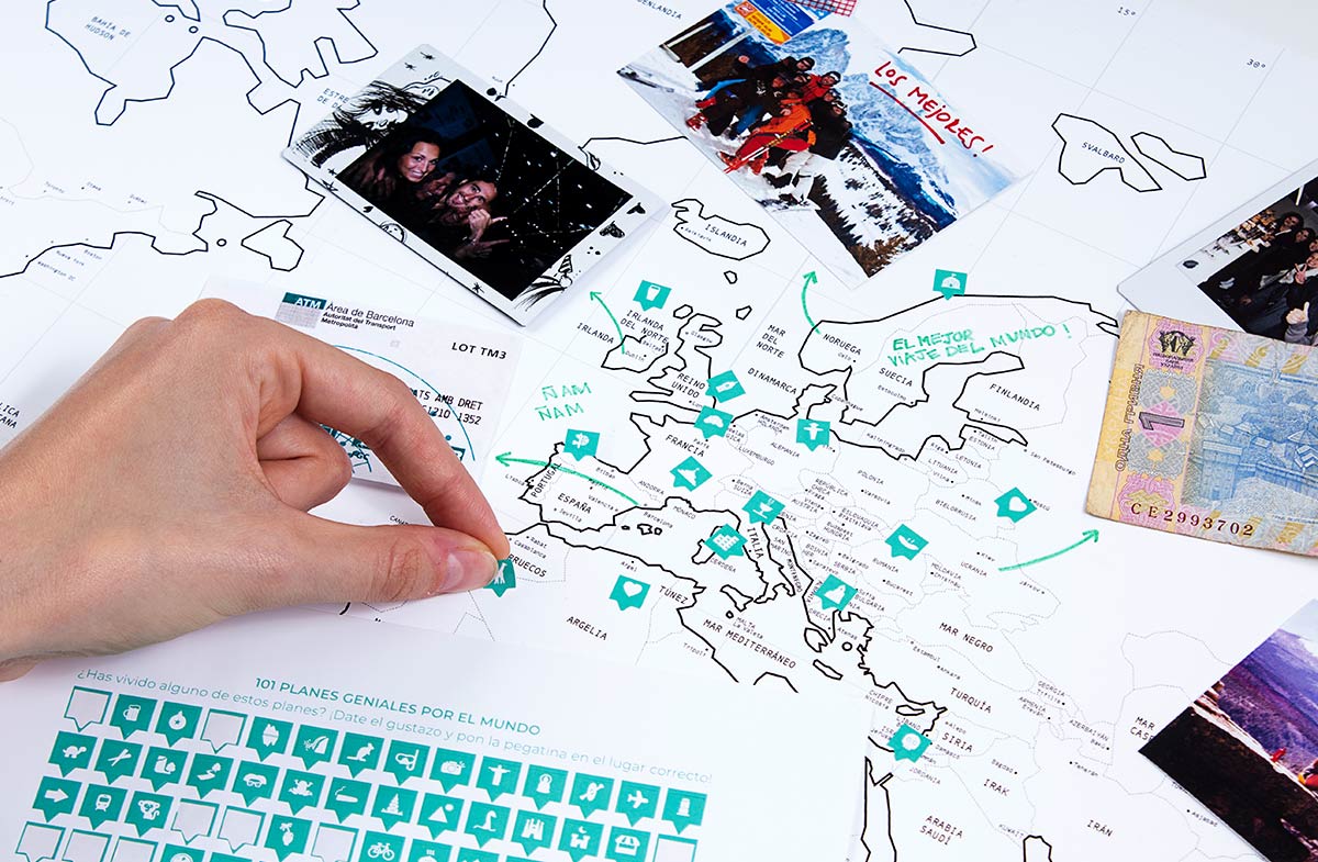 Mapa del mundo personalizado