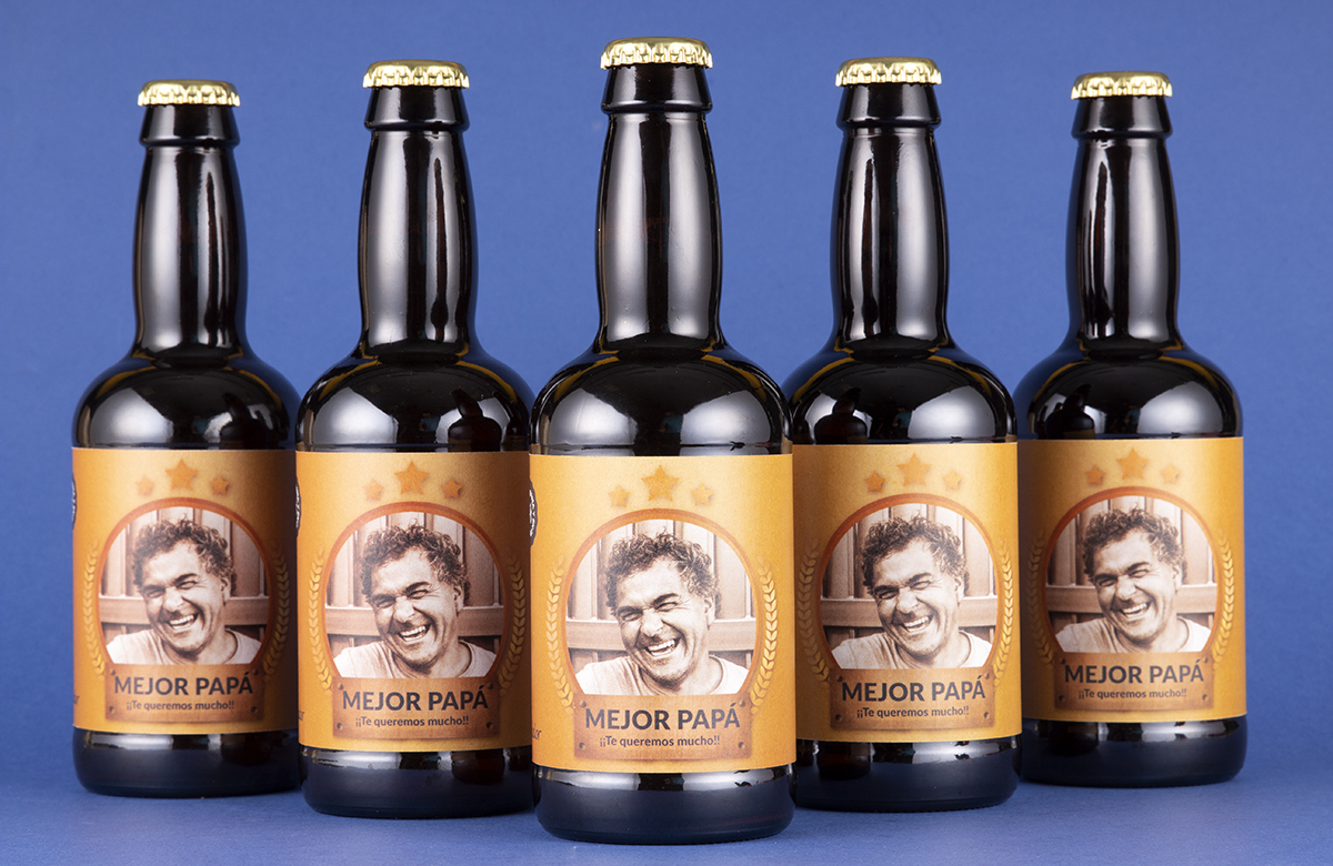 Pack de cerveza personalizada. Modelo Orla