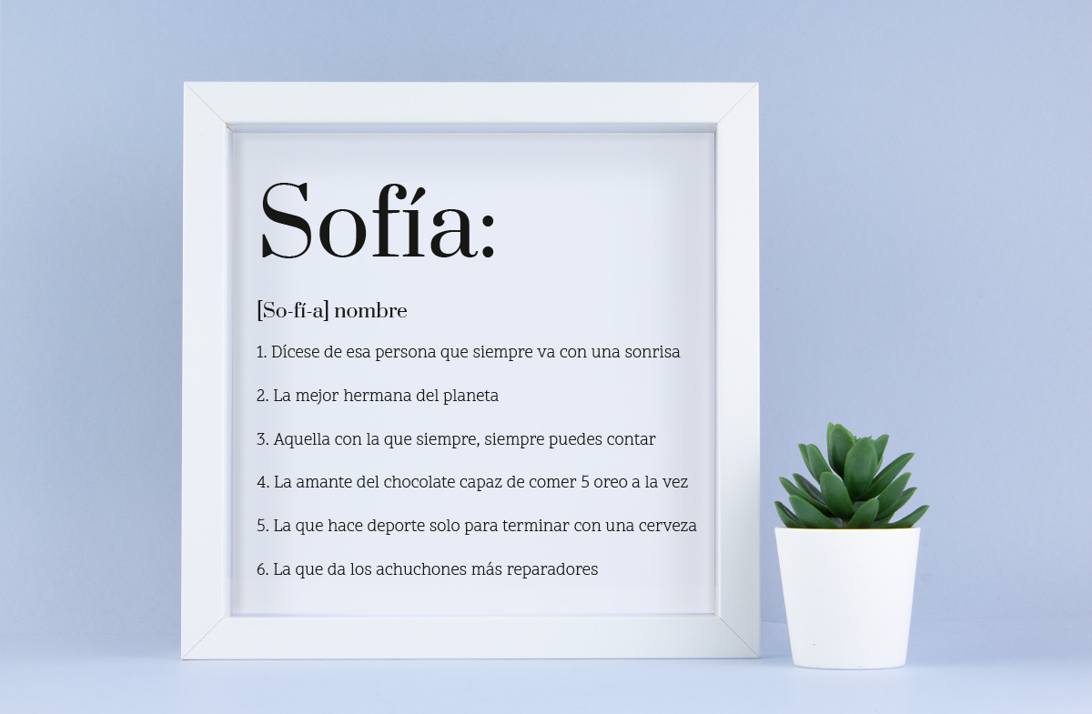 Lámina significado diccionario personalizable