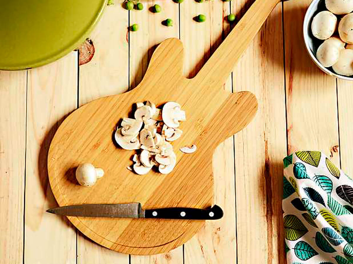 La tabla de madera más rockera