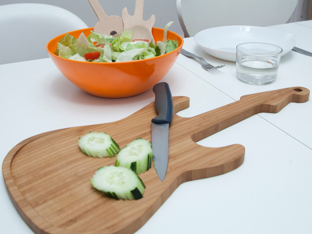 La tabla de madera más rockera