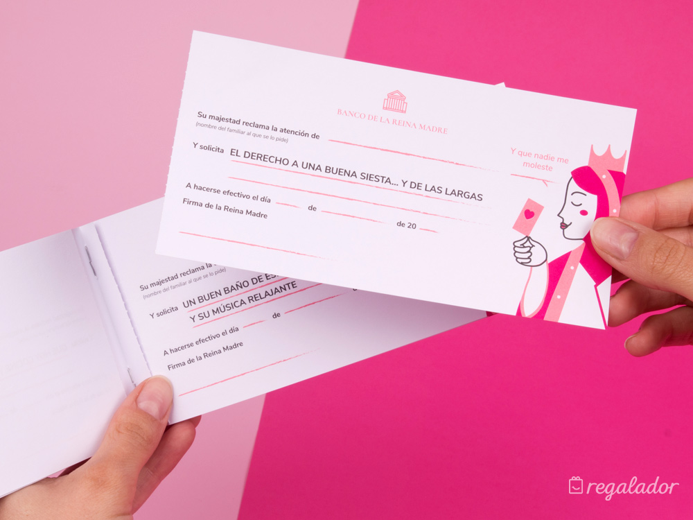 Talonario para mamá, la reina de la casa