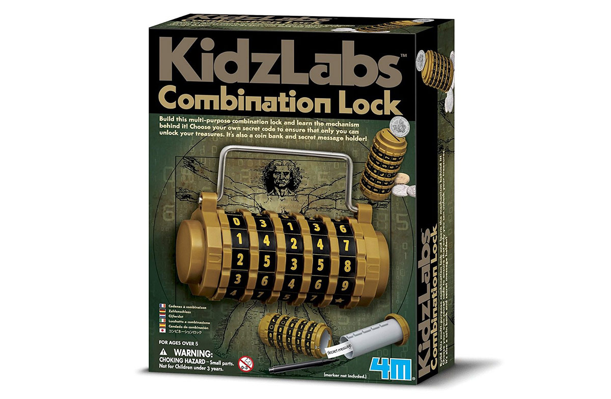Kit para construir tu candado con combinación