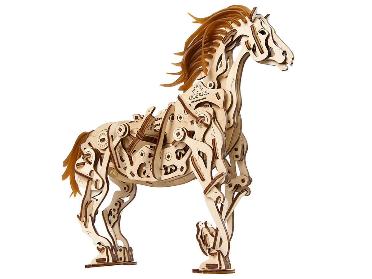 Caballo mecánico de madera para construir