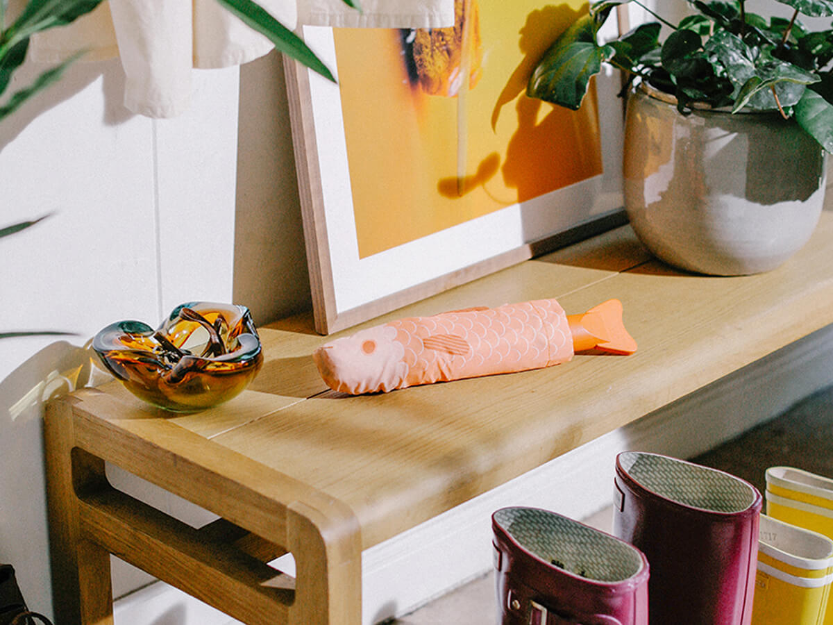 Paraguas plegable con forma de pez KOI