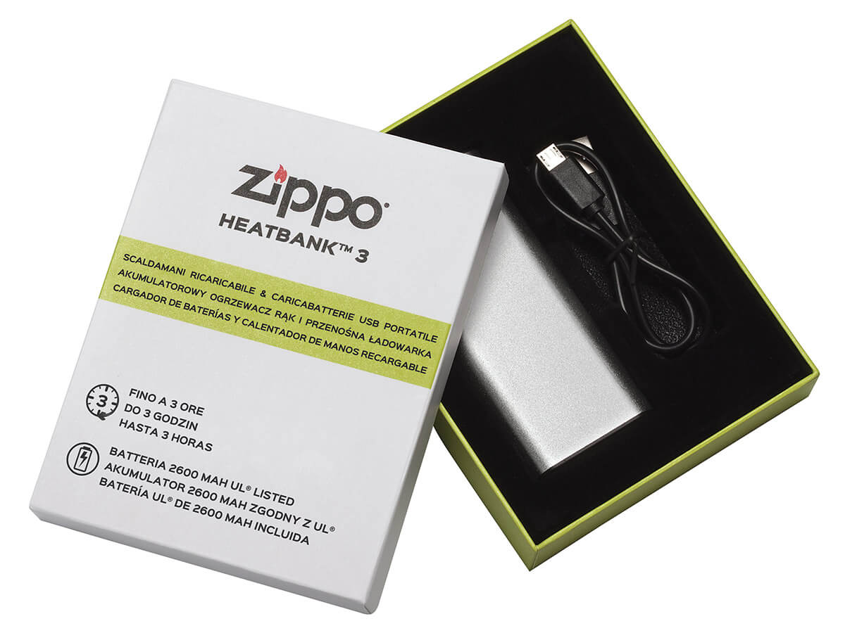 El cargador-calienta manos eléctrico de ZIPPO